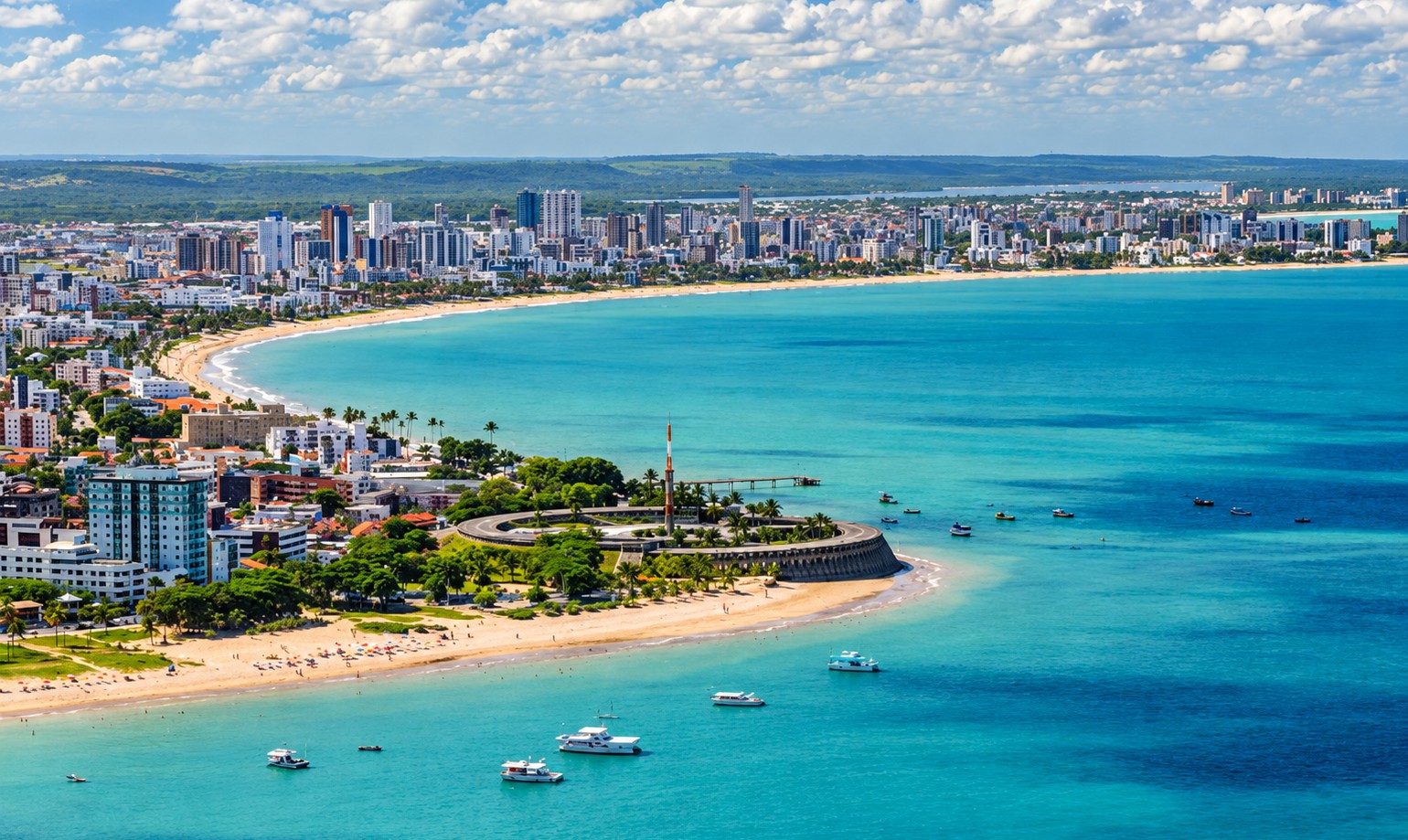 Orla de Tambaú e Cabo Branco em João Pessoa